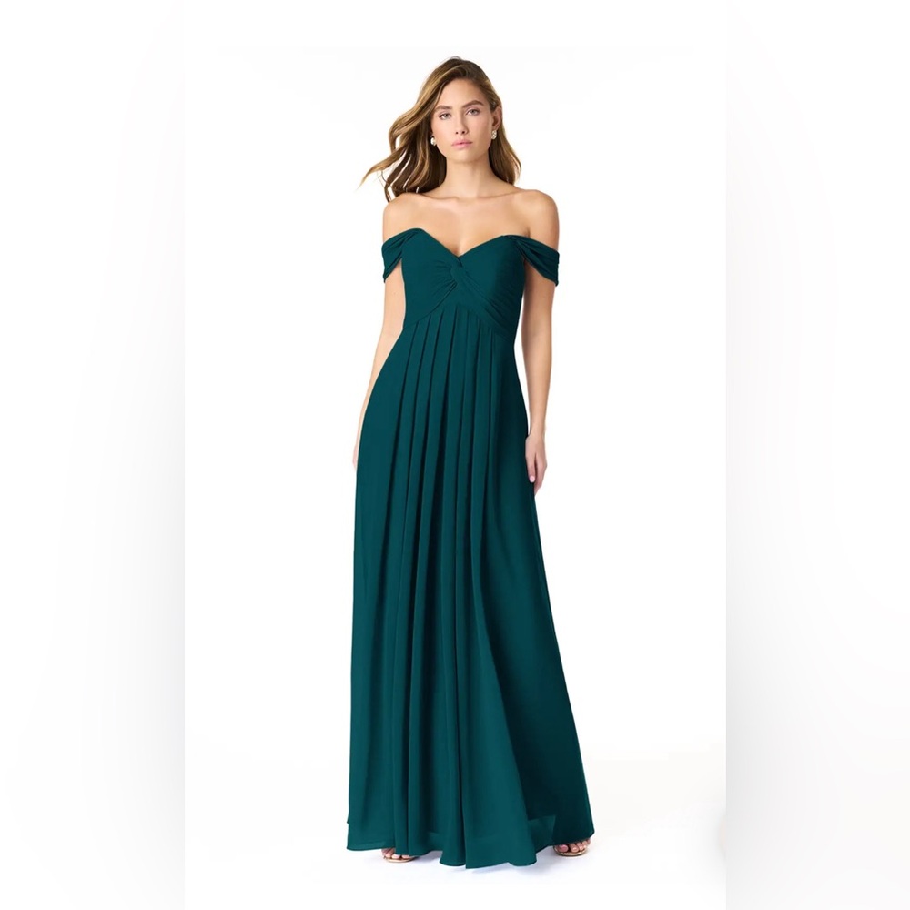 Azazie Kaitlynn Bridesmaid’s Dress in Pine